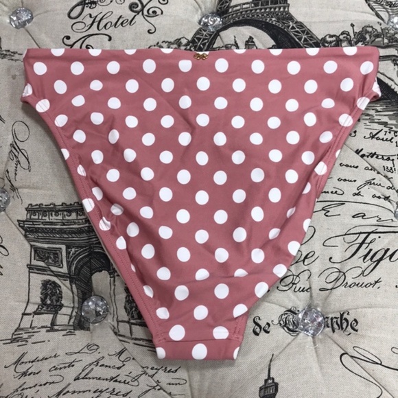 PILYQ Kimmy High Waisted Polka Dot Bikini Bottoms - Picture 7 of 8